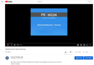 ClientConnect Tutorial from Promium Screen Shot